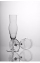 CLASSIC – WINE GLASS FOR WHITE WINE WITH SANDED DECORATION AT THE BOTTOM, HANDBLOWN GLASS, MADE FROM BOHEMIAN CRYSTAL.