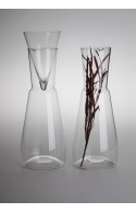  MINIMAL – CARAFE FOR WINE OR WATER, HAND BLOWN GLASS, MADE FROM BOHEMIAN CRYSTAL, LIMITED COLLECTION.