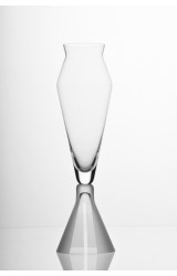 TAI-PÍ   2R   - WINE GLASS FOR WHITE WINE, HAND BLOWN GLASS, MADE FROM BOHEMIAN CRYSTAL, SANDED DECORATION. 