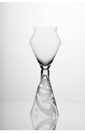 TAI-PÍ  1TP  -  WINE GLASS FOR RED WINE, HAND BLOWN GLASS, MADE FROM BOHEMIAN CRYSTAL, SANDED DECORATION. 