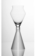 TAI-PÍ  1S  -  WINE GLASS FOR RED WINE, HAND BLOWN GLASS, MADE FROM BOHEMIAN CRYSTAL, SANDED DECORATION. 