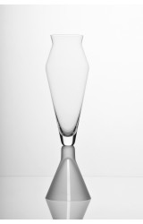 TAI-PÍ  2S   - WINE GLASS FOR WHITE WINE, HAND BLOWN GLASS, MADE FROM BOHEMIAN CRYSTAL, SANDED DECORATION. 