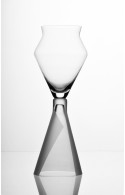TAI-PÍ  1V  - WINE GLASS FOR RED WINE, HAND BLOWN GLASS, MADE FROM BOHEMIAN CRYSTAL, SANDED DECORATION. 
